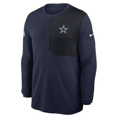 Dallas Cowboys Nike Sideline Coach UV Dri-FIT Long Sleeve Shirt