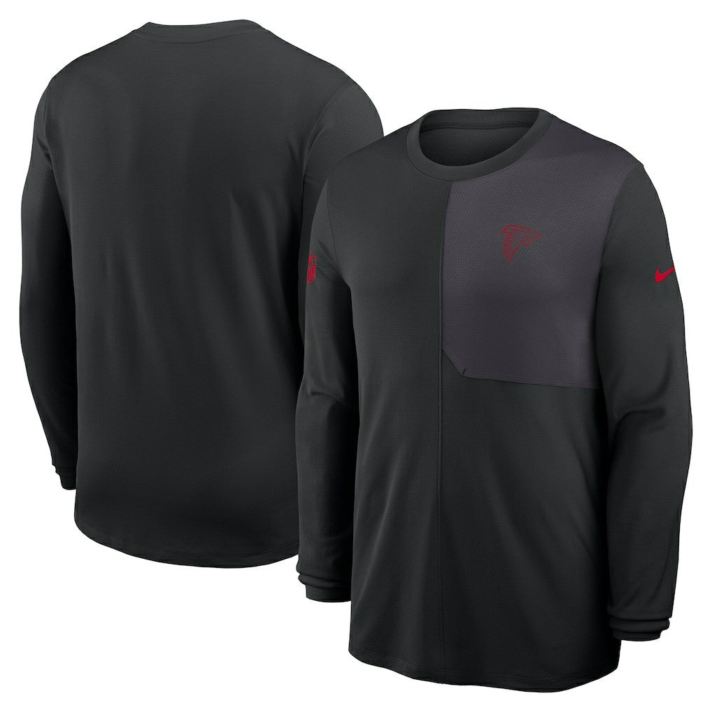 Atlanta Falcons Nike Sideline Coach UV Dri-FIT Long Sleeve Shirt