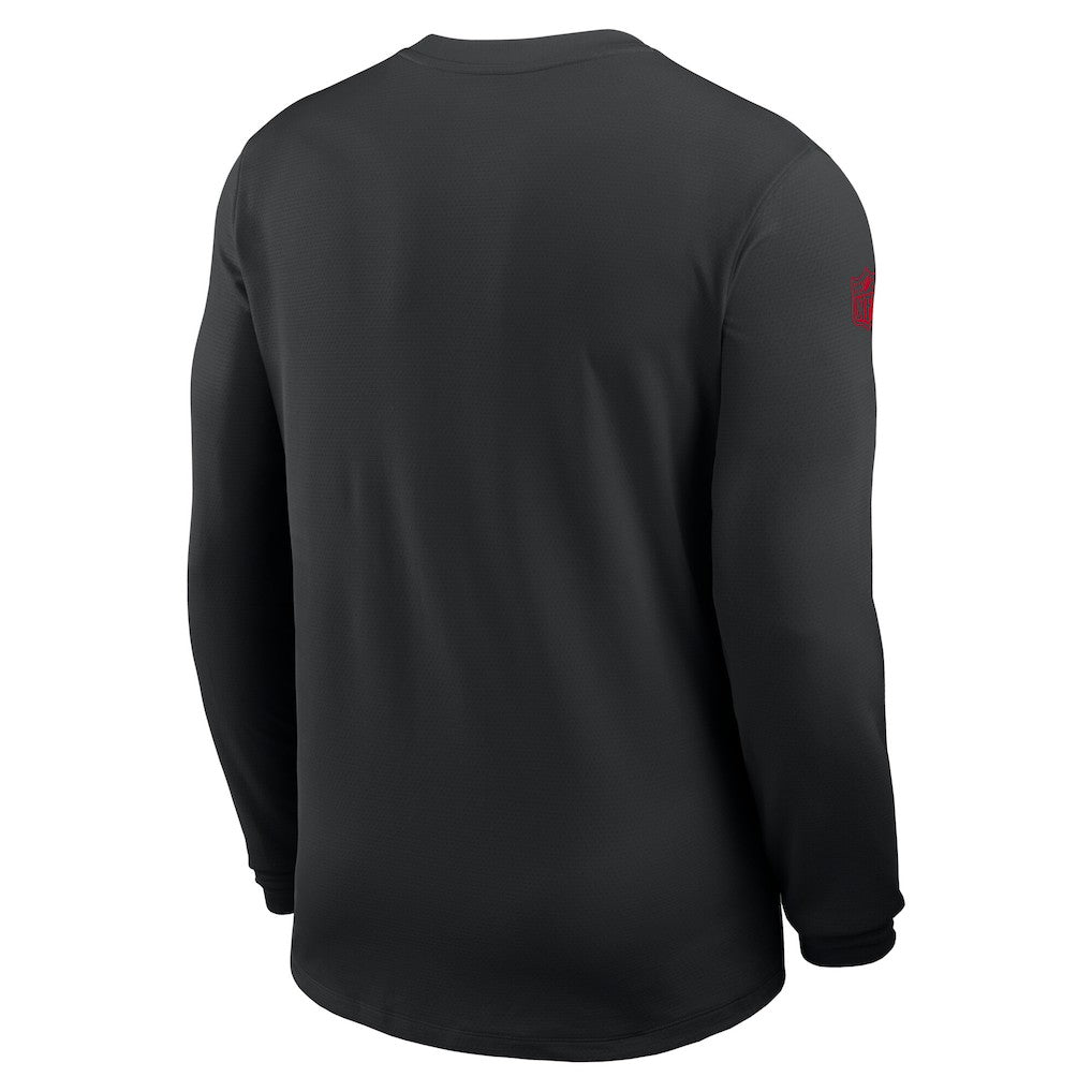 Atlanta Falcons Nike Sideline Coach UV Dri-FIT Long Sleeve Shirt