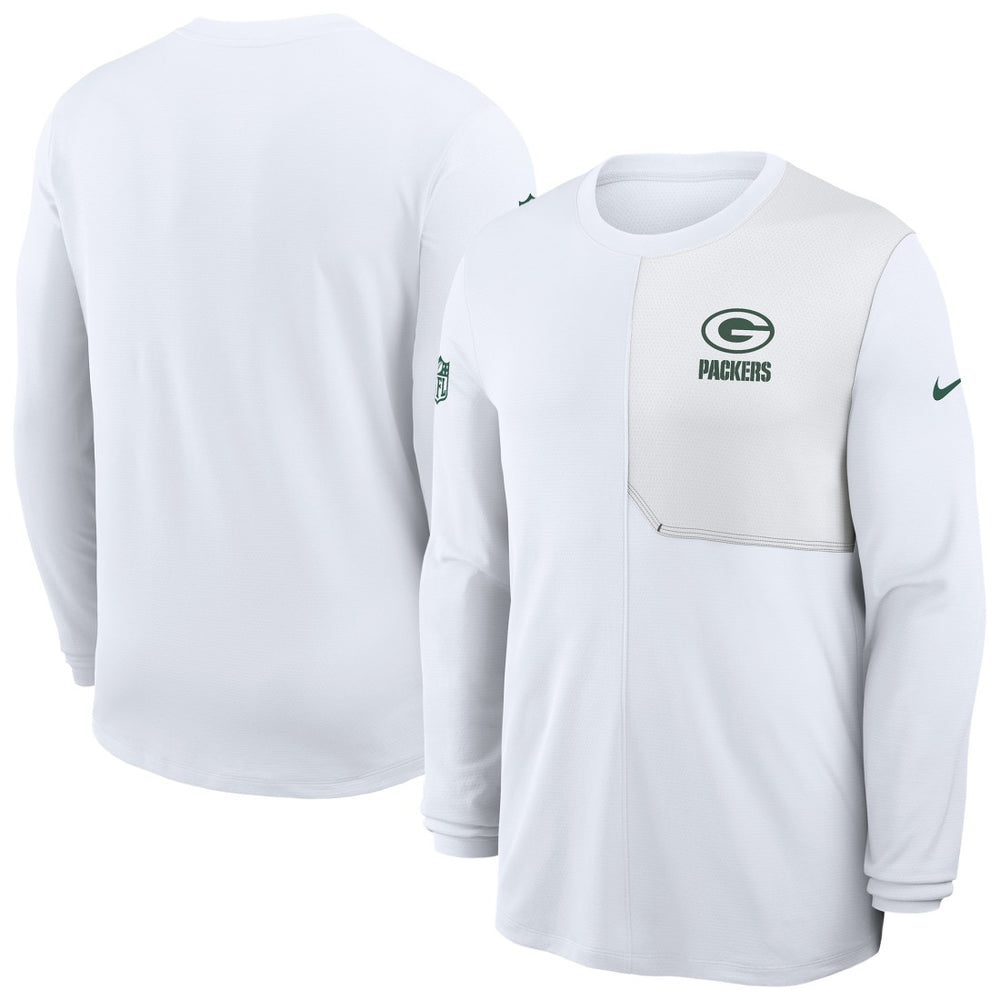 Green Bay Packers Nike Sideline Coach UV Dri-FIT Long Sleeve Shirt