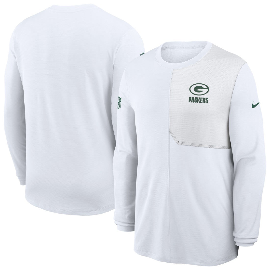 Green Bay Packers Nike Sideline Coach UV Dri-FIT Long Sleeve Shirt