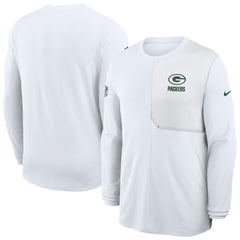 Green Bay Packers Nike Sideline Coach UV Dri-FIT Long Sleeve Shirt