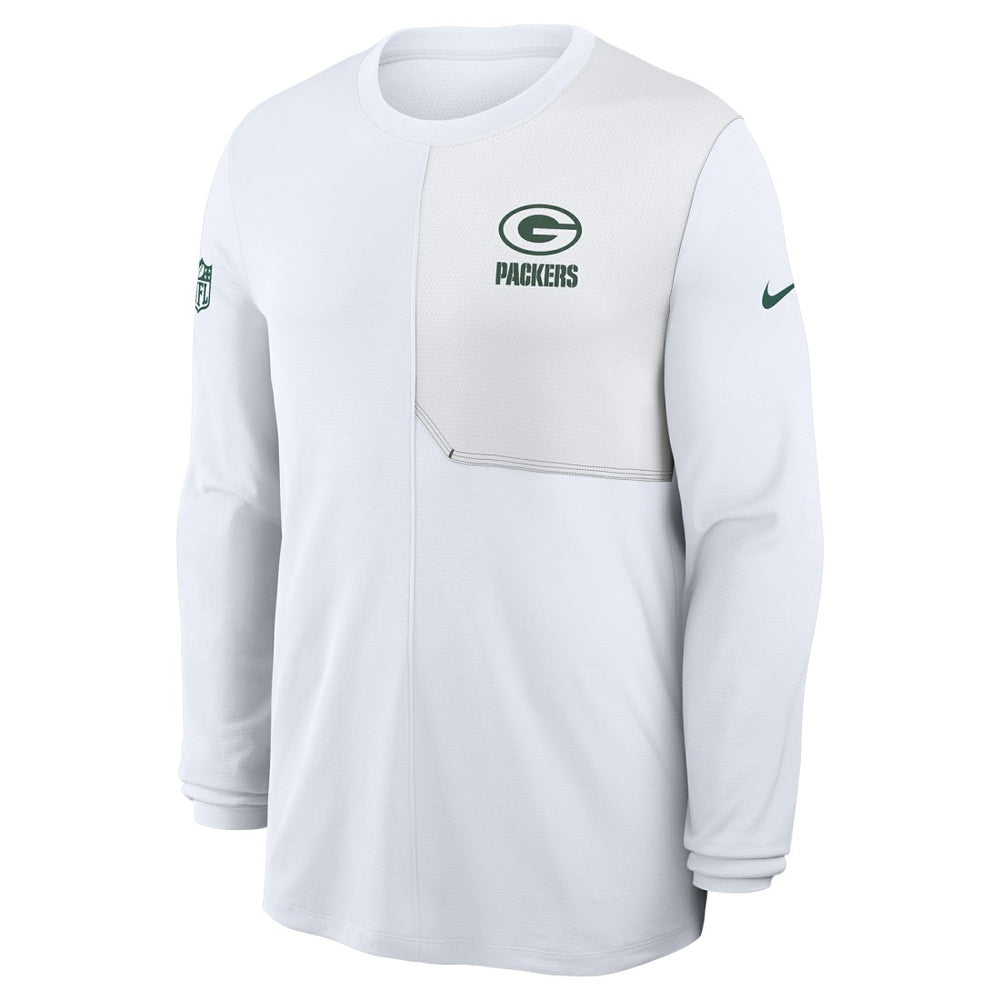 Green Bay Packers Nike Sideline Coach UV Dri-FIT Long Sleeve Shirt