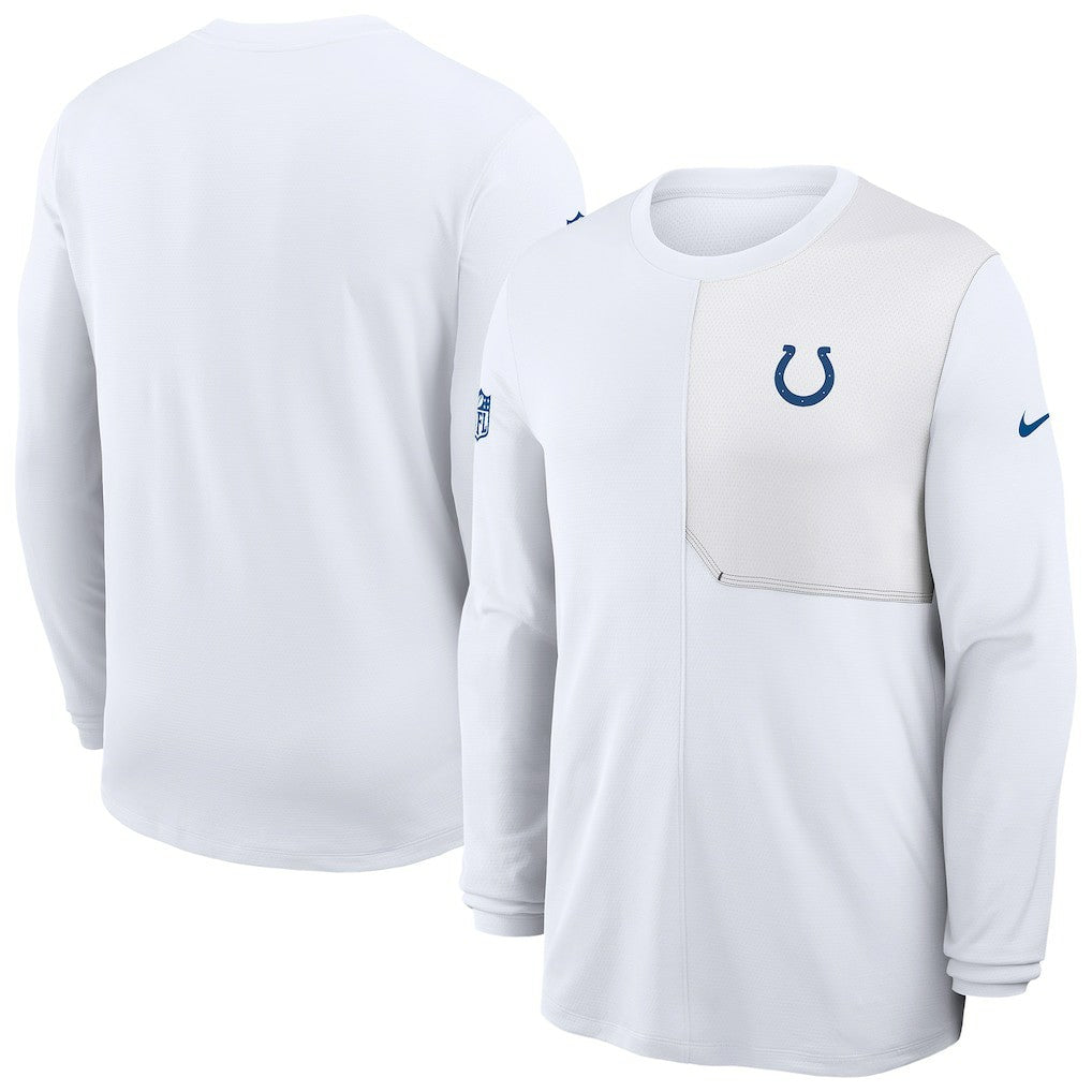 Indianapolis Colts Nike Sideline Coach UV Dri-FIT Long Sleeve Shirt