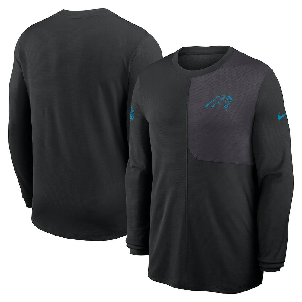 Carolina Panthers Nike Sideline Coach UV Dri-FIT Long Sleeve Shirt