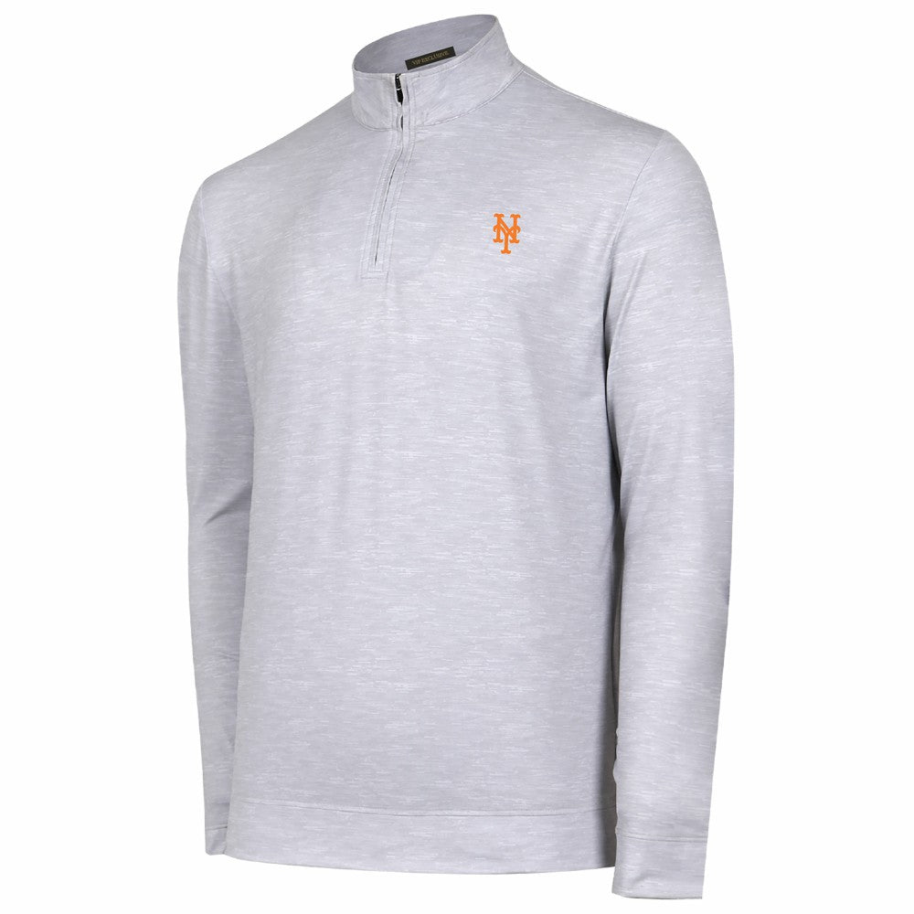 New York Mets Sublime Tri-Blend Quarter-Zip Jacket | MLB Outlet