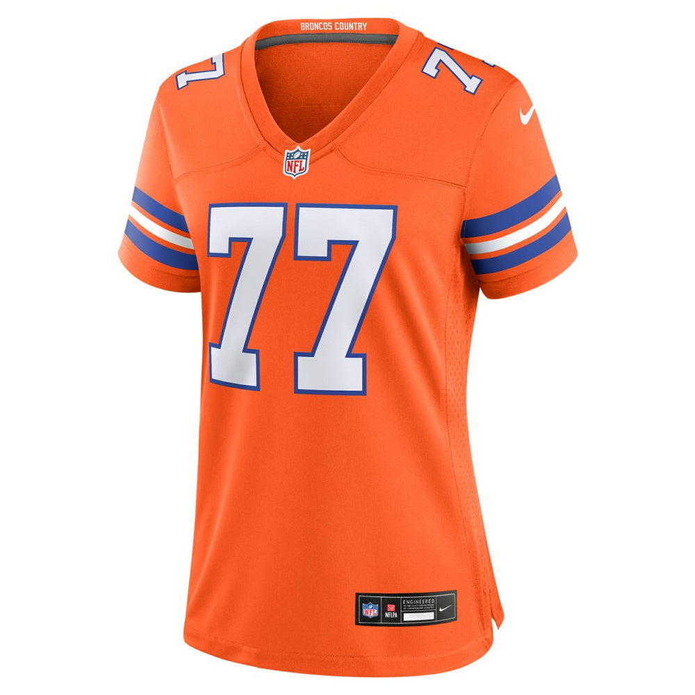 Denver Broncos Nike Quinn Meinerz  Women's Mile High Collection 1977 Throwback Player Game Jersey