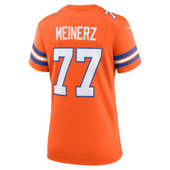 Denver Broncos Nike Quinn Meinerz  Women's Mile High Collection 1977 Throwback Player Game Jersey