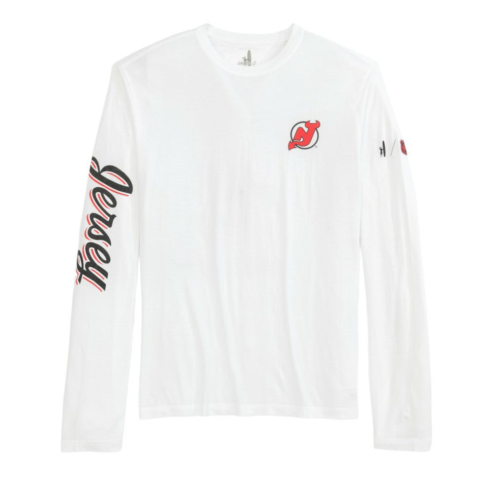 New Jersey Devils johnnie-O Adam Long Sleeve T-Shirt On Sale