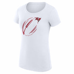 Tampa Bay Buccaneers  G-III 4Her by Carl Banks Women's Super-Slim Fit Lightweight Subtle Football T-Shirt