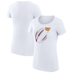 Washington Commanders  G-III 4Her by Carl Banks Women's Super-Slim Fit Lightweight Subtle Football T-Shirt