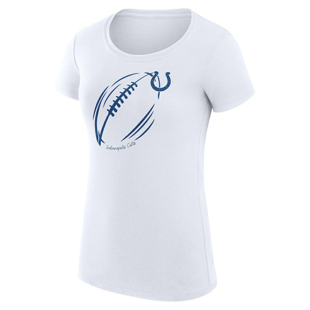 Indianapolis Colts  G-III 4Her by Carl Banks Women's Super-Slim Fit Lightweight Subtle Football T-Shirt