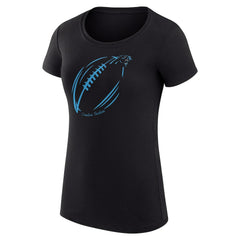 Carolina Panthers  G-III 4Her by Carl Banks Women's Super-Slim Fit Lightweight Subtle Football T-Shirt