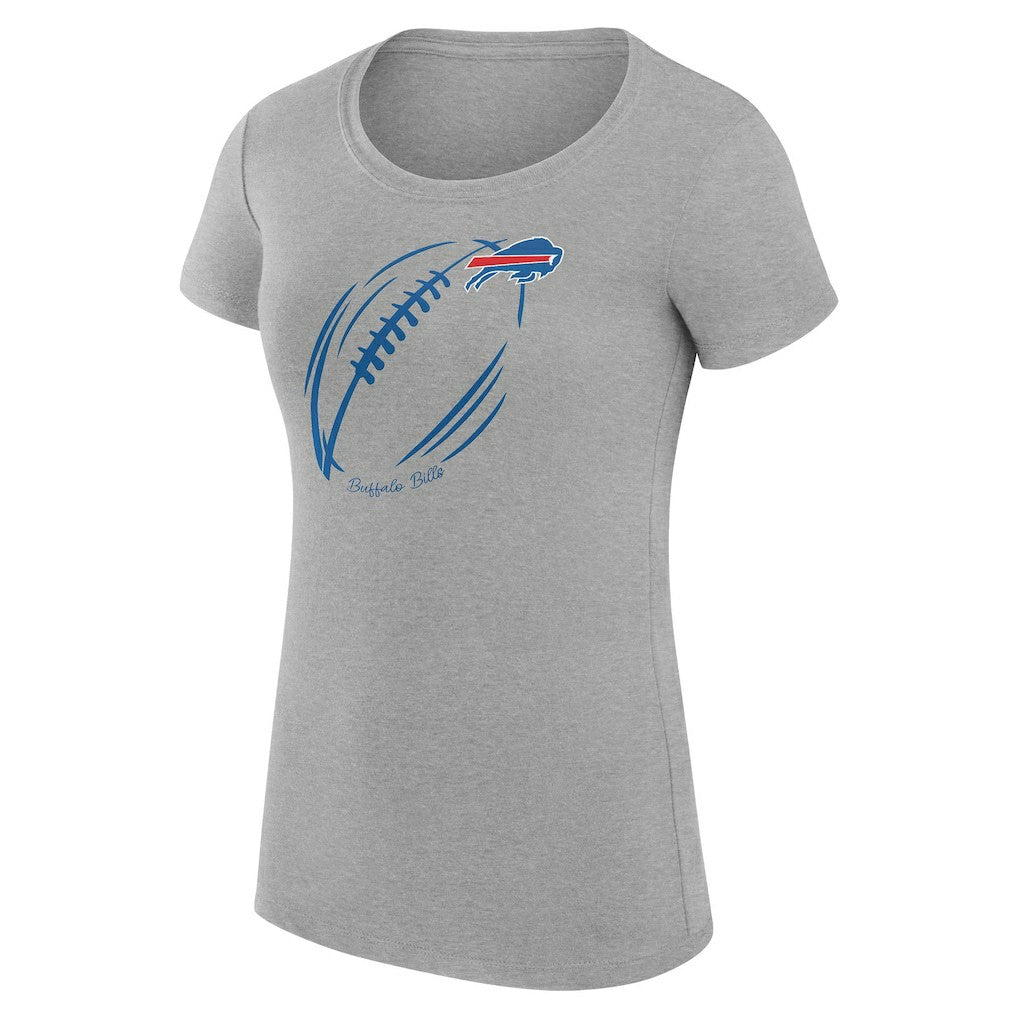Buffalo Bills  G-III 4Her by Carl Banks Women's Super-Slim Fit Lightweight Subtle Football T-Shirt