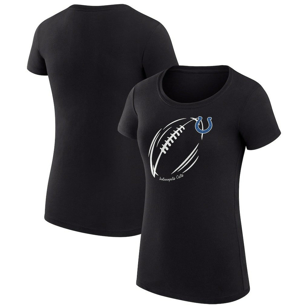 Indianapolis Colts  G-III 4Her by Carl Banks Women's Super-Slim Fit Lightweight Subtle Football T-Shirt