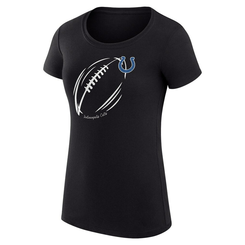 Indianapolis Colts  G-III 4Her by Carl Banks Women's Super-Slim Fit Lightweight Subtle Football T-Shirt