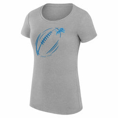 Detroit Lions  G-III 4Her by Carl Banks Women's Super-Slim Fit Lightweight Subtle Football T-Shirt