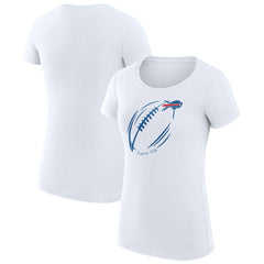 Buffalo Bills  G-III 4Her by Carl Banks Women's Super-Slim Fit Lightweight Subtle Football T-Shirt