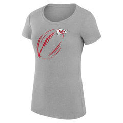 Kansas City Chiefs  G-III 4Her by Carl Banks Women's Super-Slim Fit Lightweight Subtle Football T-Shirt