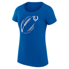 Indianapolis Colts  G-III 4Her by Carl Banks Women's Super-Slim Fit Lightweight Subtle Football T-Shirt