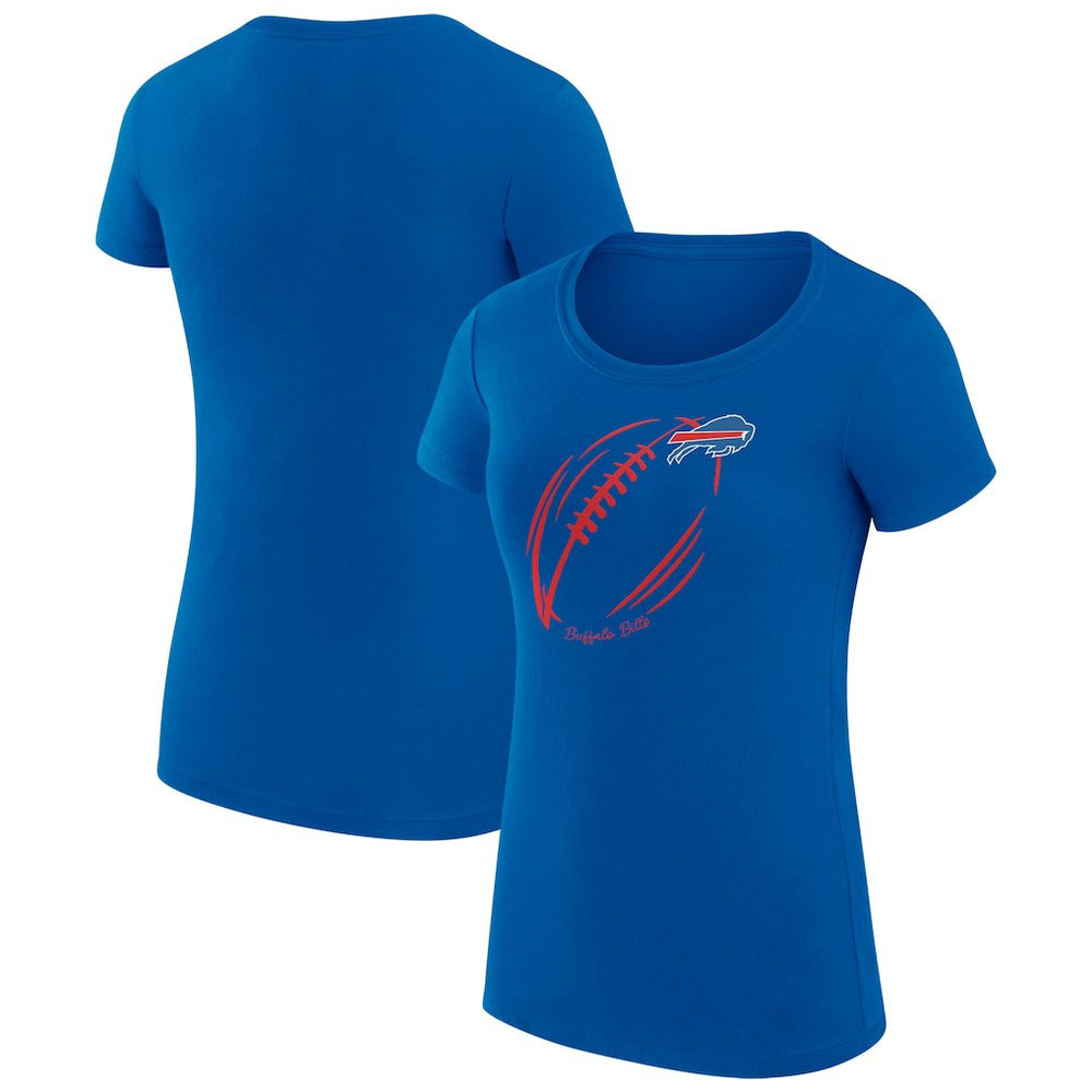 Buffalo Bills  G-III 4Her by Carl Banks Women's Super-Slim Fit Lightweight Subtle Football T-Shirt