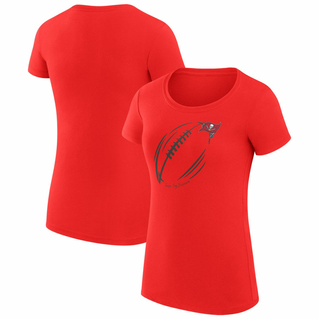 Tampa Bay Buccaneers  G-III 4Her by Carl Banks Women's Super-Slim Fit Lightweight Subtle Football T-Shirt