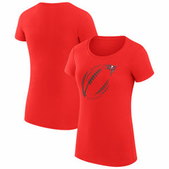 Tampa Bay Buccaneers  G-III 4Her by Carl Banks Women's Super-Slim Fit Lightweight Subtle Football T-Shirt