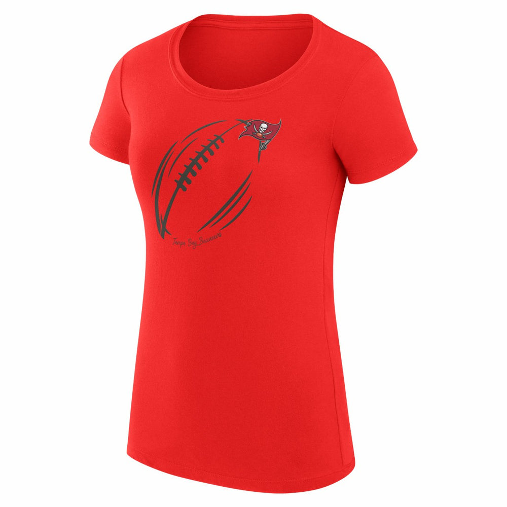 Tampa Bay Buccaneers  G-III 4Her by Carl Banks Women's Super-Slim Fit Lightweight Subtle Football T-Shirt