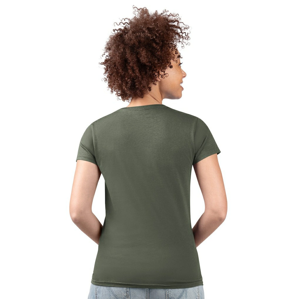 New York Jets  G-III 4Her by Carl Banks Women's Super-Slim Fit Lightweight Subtle Football V-Neck T-Shirt