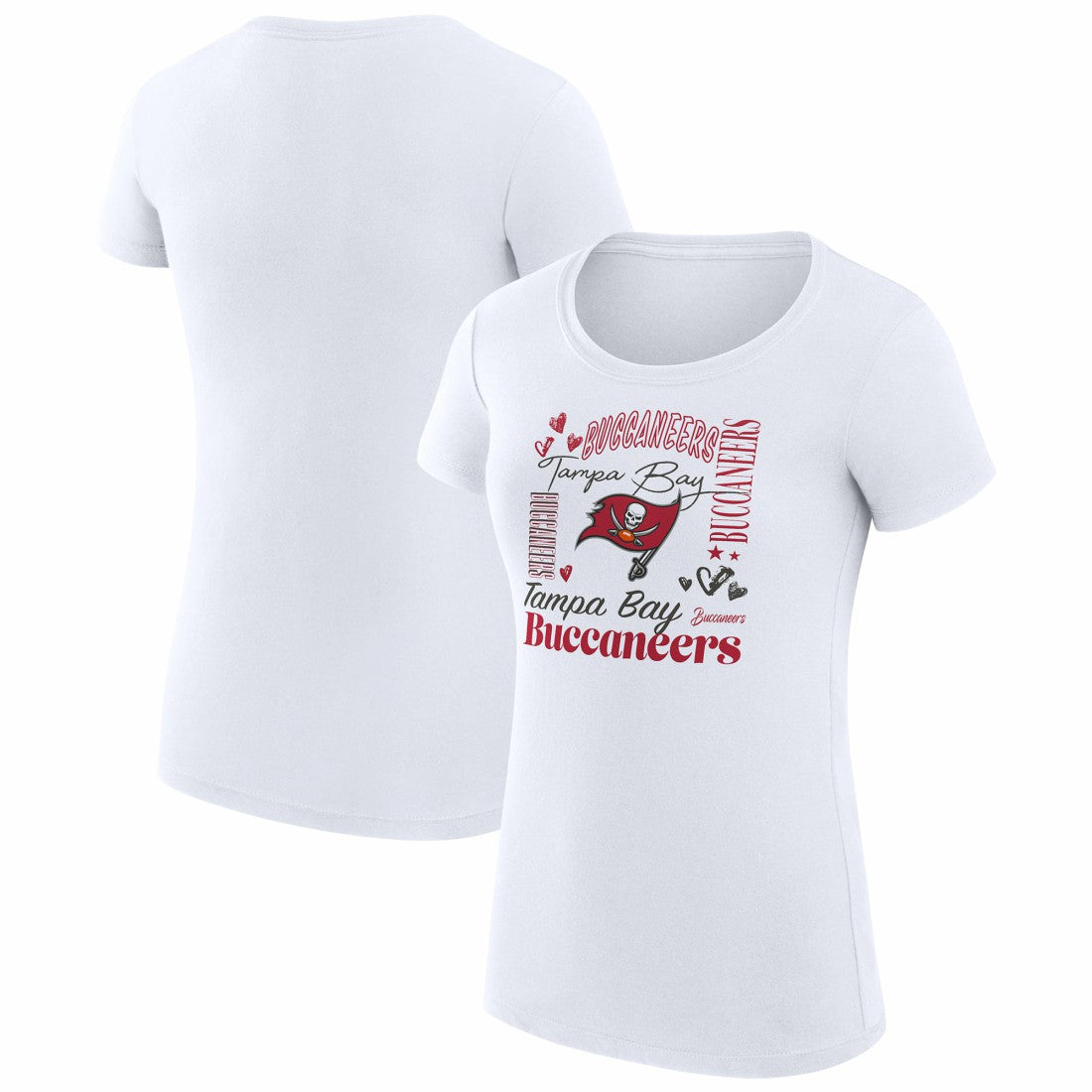 Tampa Bay Buccaneers  G-III 4Her by Carl Banks Women's Super-Slim Fit Lightweight Collage Team T-Shirt