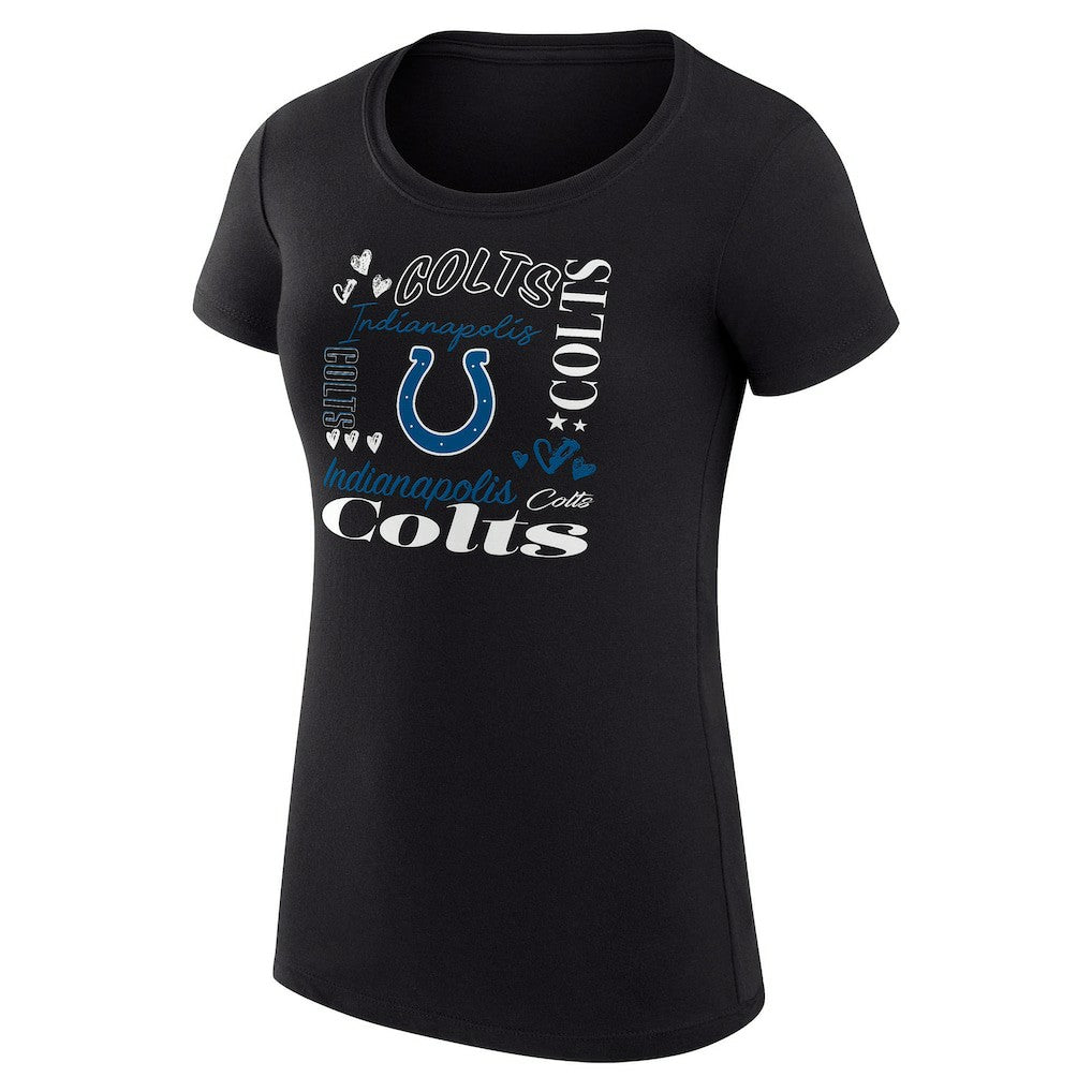Indianapolis Colts  G-III 4Her by Carl Banks Women's Super-Slim Fit Lightweight Collage Team T-Shirt