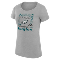Philadelphia Eagles  G-III 4Her by Carl Banks Women's Super-Slim Fit Lightweight Collage Team T-Shirt