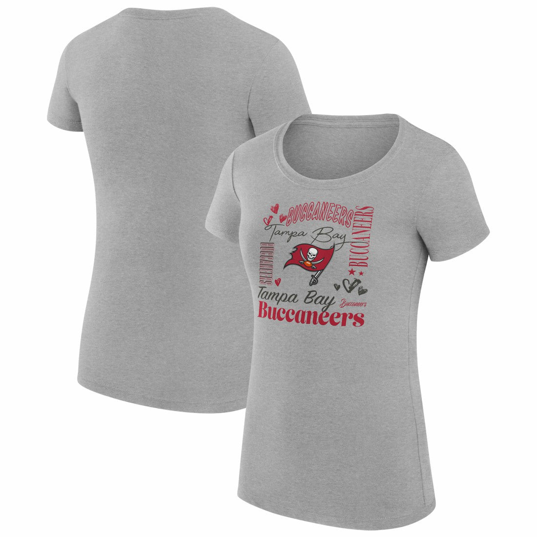 Tampa Bay Buccaneers  G-III 4Her by Carl Banks Women's Super-Slim Fit Lightweight Collage Team T-Shirt