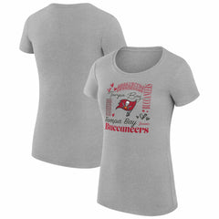 Tampa Bay Buccaneers  G-III 4Her by Carl Banks Women's Super-Slim Fit Lightweight Collage Team T-Shirt
