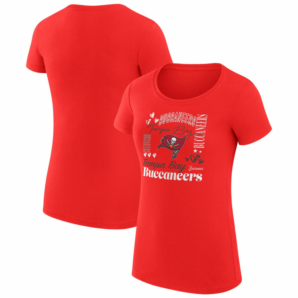 Tampa Bay Buccaneers  G-III 4Her by Carl Banks Women's Super-Slim Fit Lightweight Collage Team T-Shirt