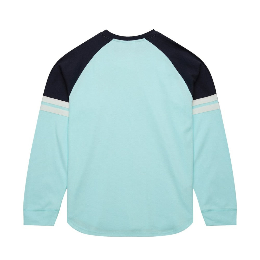 Seattle Kraken Mitchell & Ness Thermal Henley Long Sleeve T-Shirt On Sale