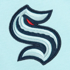Seattle Kraken Mitchell & Ness Thermal Henley Long Sleeve T-Shirt On Sale
