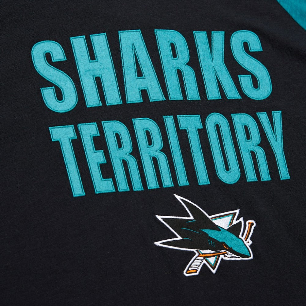 San Jose Sharks Mitchell & Ness Legendary Slub Raglan Long Sleeve T-Shirt Online
