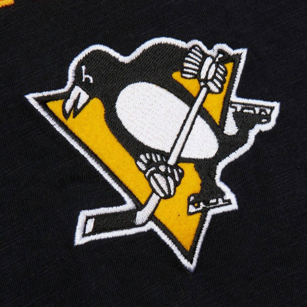 Pittsburgh Penguins Mitchell & Ness Legendary Slub Raglan Long Sleeve T-Shirt Discount