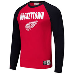 Detroit Red Wings Mitchell & Ness Legendary Slub Raglan Long Sleeve T-Shirt Outlet
