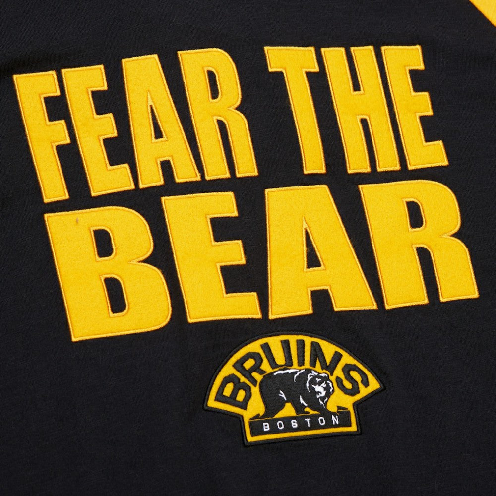 Boston Bruins Mitchell & Ness Legendary Slub Raglan Long Sleeve T-Shirt Online