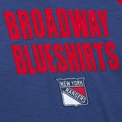 New York Rangers Mitchell & Ness Legendary Slub Raglan Long Sleeve T-Shirt On Sale