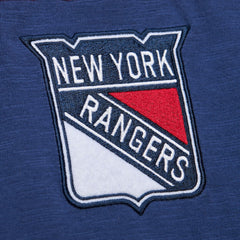 New York Rangers Mitchell & Ness Legendary Slub Raglan Long Sleeve T-Shirt On Sale