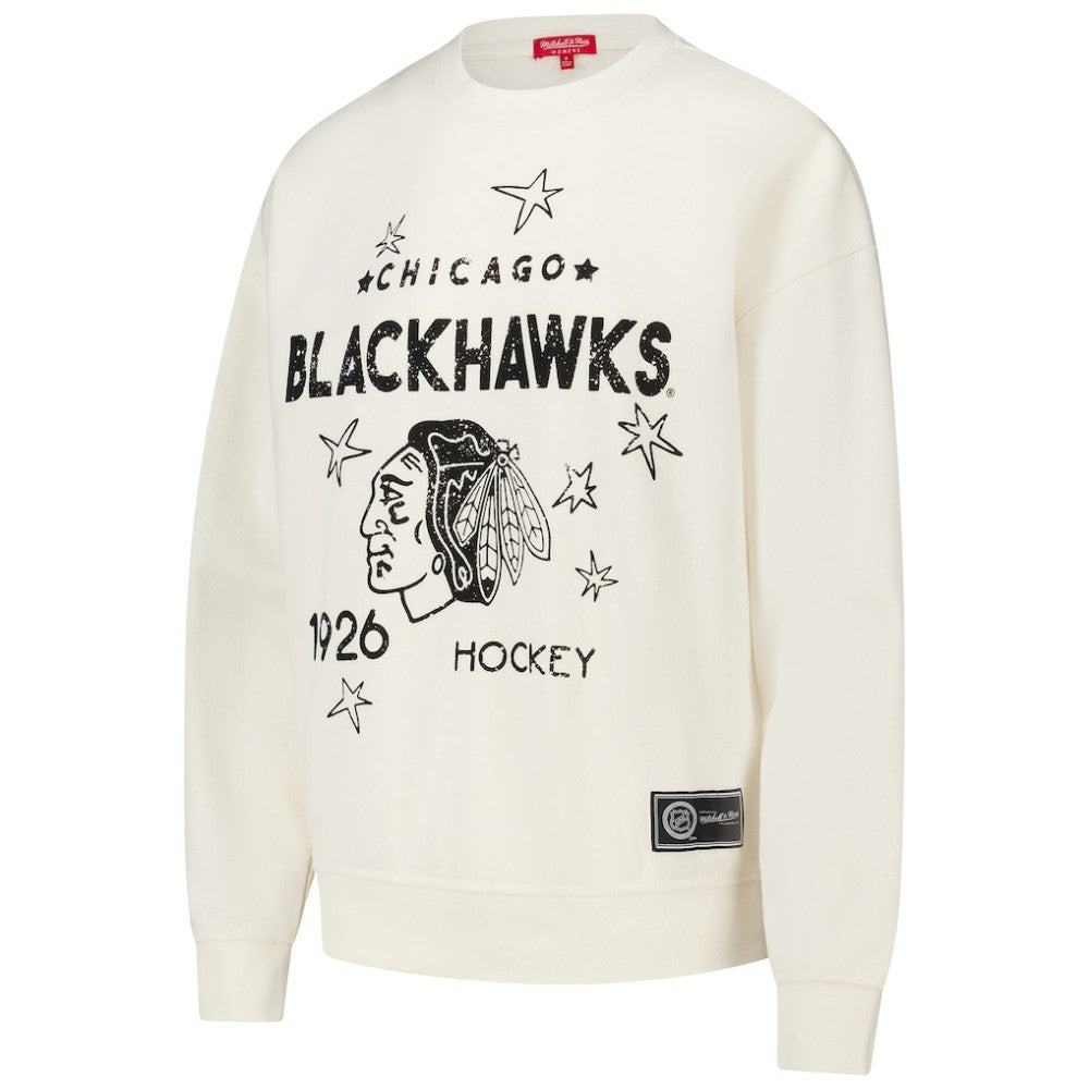 Chicago Blackhawks Mitchell & Ness Women's Logo 3.0 Pullover Sweatshirt Online