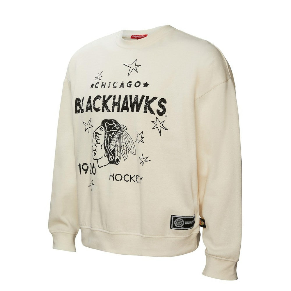 Chicago Blackhawks Mitchell & Ness Women's Logo 3.0 Pullover Sweatshirt Online