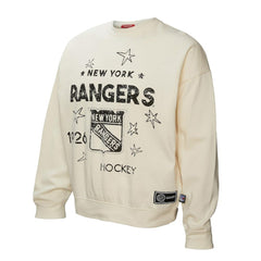 New York Rangers Mitchell & Ness Women's Logo 3.0 Pullover Sweatshirt Sale