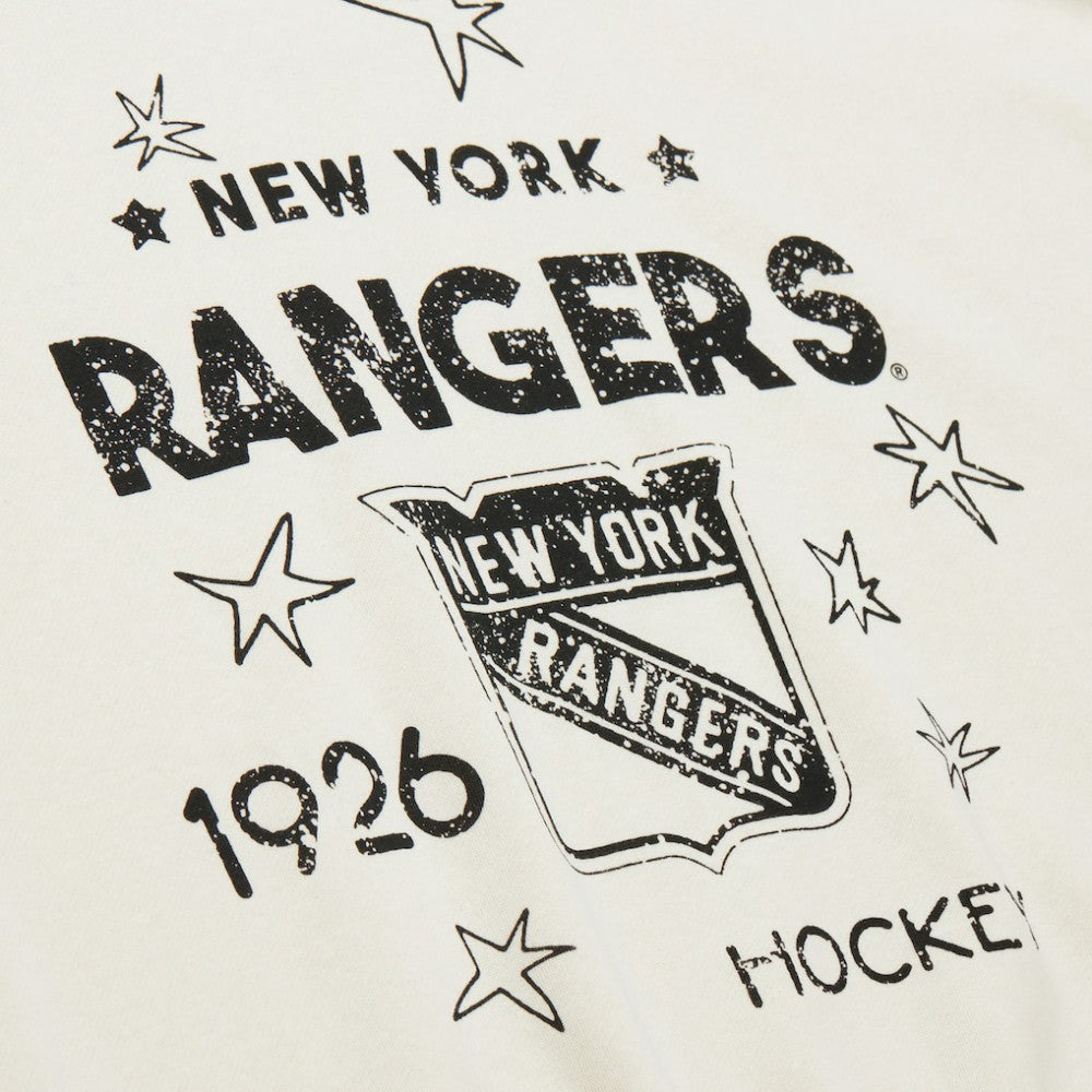New York Rangers Mitchell & Ness Women's Logo 3.0 Pullover Sweatshirt Sale