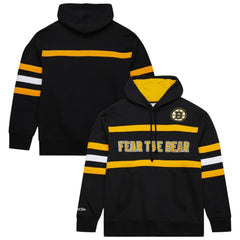 Boston Bruins Mitchell & Ness Head Coach Slogan Pullover Hoodie Sale