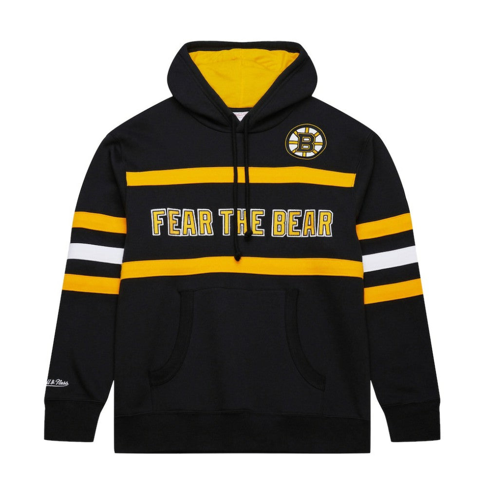 Boston Bruins Mitchell & Ness Head Coach Slogan Pullover Hoodie Sale