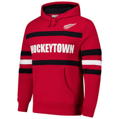 Detroit Red Wings Mitchell & Ness Head Coach Slogan Pullover Hoodie Outlet